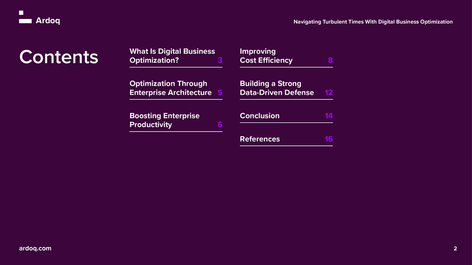 Navigating Turbulent Times With Digital Business Optimization Ardoq